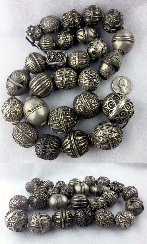 Antique Silver Beads