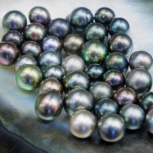 Black Tahitian Pearl Beads