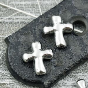 Cross Metal Beads