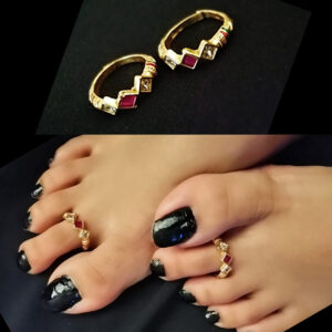 Meenakari Toe Rings