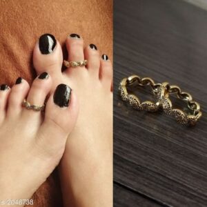 Oxidized Toe Rings