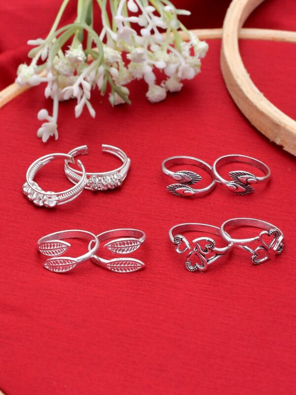 Silver Plated Toe Rings