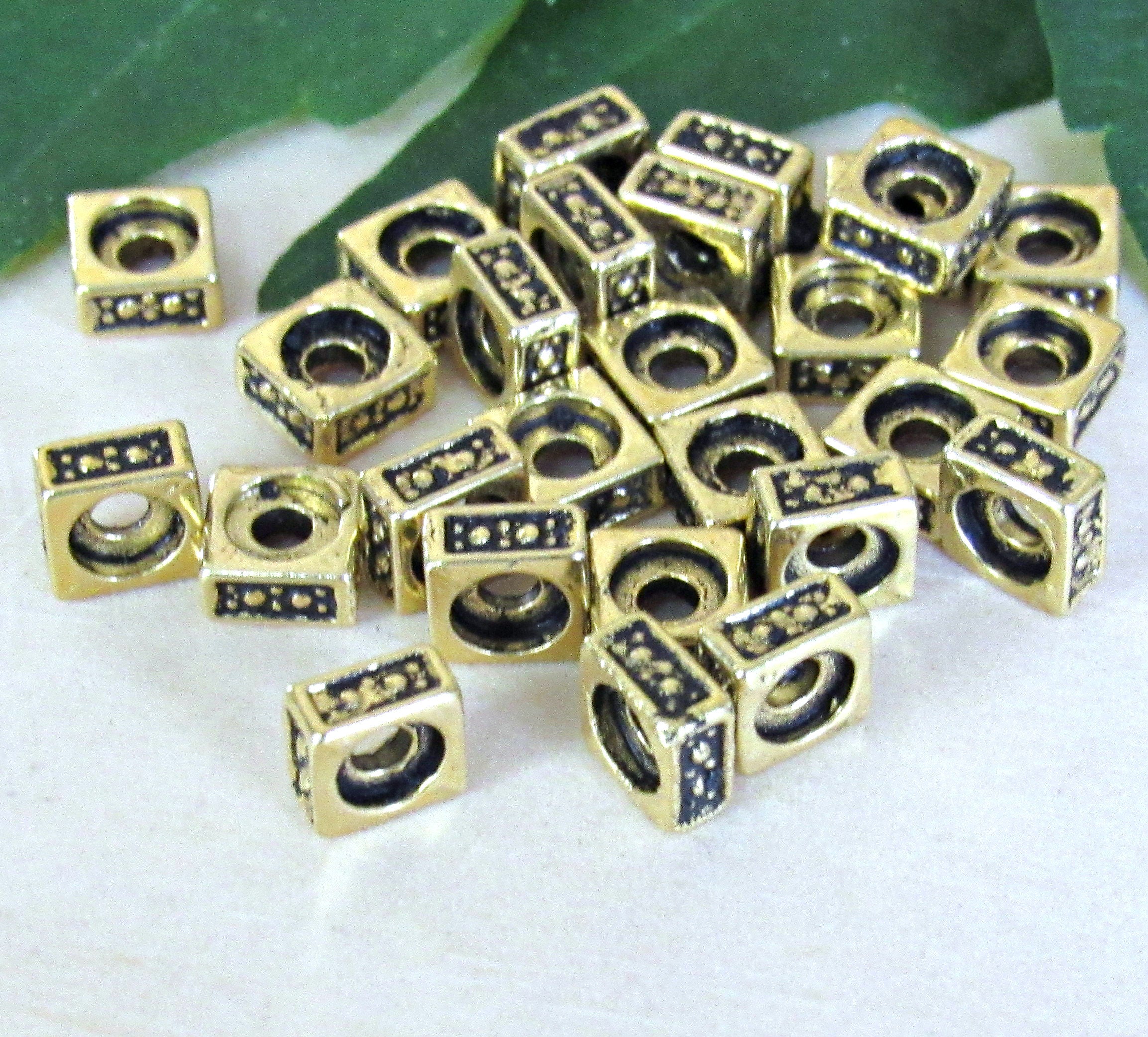 Square Metal Beads