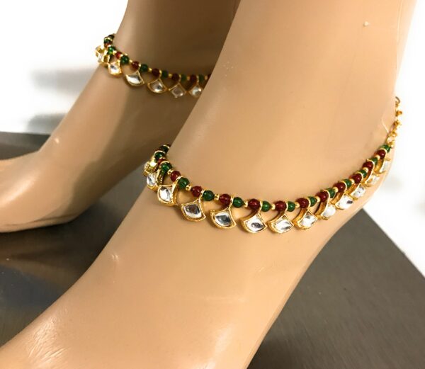 Stone Studded Anklets